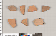 Terracotta fragments of closed shapes, Terracotta, Etruscan