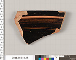 Terracotta fragment of a krater (deep bowl), Terracotta, Greek, South Italian, Lucanian