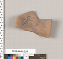Terracotta fragment of a squat lekythos (oil flask)?, Terracotta, Greek, South Italian?
