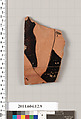 Terracotta fragment of a krater (deep bowl), Terracotta, Greek, South Italian, Apulian