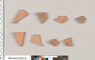 Terracotta fragments of closed shapes, Terracotta, Etruscan