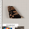 Terracotta fragment of a fish plate, Terracotta, Greek, South Italian