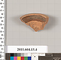 Terracotta fragment of an amphora (jar), Terracotta, Greek