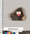 Terracotta fragment of a krater (deep bowl), Terracotta, Greek, South Italian