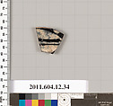 Terracotta fragment of a skyphos (deep drinking cup)?, Terracotta, Greek, South Italian, Gnathian