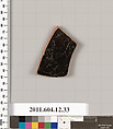 Terracotta fragment of a skyphos (deep drinking cup)?, Terracotta, Greek, South Italian, Gnathian