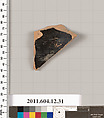 Terracotta fragment of a skyphos (deep drinking cup)?, Terracotta, Greek, South Italian, Gnathian