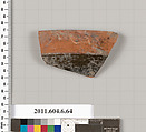Terracotta fragment of a bowl?, Terracotta, Greek, Attic