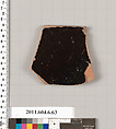 Terracotta fragment of a dish?, Terracotta, Greek, Attic