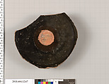 Terracotta fragment of dish, Terracotta, Greek, South Italian, Campanian