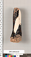 Terracotta fragment of an undetermined shape, Terracotta, Greek, Attic