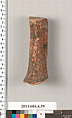 Terracotta fragment of a column-krater (bowl for mixing wine and water)?, Terracotta, Greek, Attic