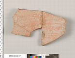 Terracotta fragment of an amphora (jar)?, Terracotta, Greek, Attic