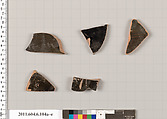 Terracotta fragments of closed shapes, Terracotta, Greek, Attic