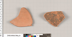 Terracotta fragments of closed shapes, Terracotta, Greek, Attic