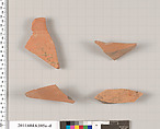 Terracotta fragments of closed shapes, Terracotta, Greek, Attic