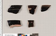 Terracotta rim fragments of stemless kylikes (drinking cups)?, Terracotta, Greek, Attic