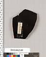 Terracotta fragment of a kylix (drinking cup), Terracotta, Greek, Attic