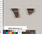 Terracotta rim fragments of open shapes, Terracotta, Greek, Attic