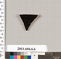 Terracotta rim fragment of an open shape, Terracotta, Greek, Attic