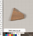 Terracotta fragment from a closed shape, Terracotta, Unknown fabric