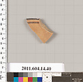 Terracotta fragment of a closed shape, Terracotta, Unknown fabric