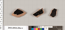 Terracotta fragments of open shapes, Terracotta, Greek, Attic