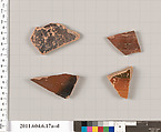 Terracotta fragments of closed shapes, Terracotta, Greek, Attic?