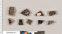 Terracotta fragments of open shapes, Terracotta, Greek, Attic