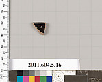 Terracotta rim fragment of a kylix (drinking cup), Terracotta, Greek, Attic
