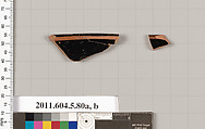 Terracotta rim fragments of kylikes (drinking cups), Terracotta, Greek, Attic