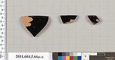 Terracotta rim fragments of kylikes (drinking cups), Terracotta, Greek, Attic