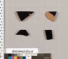 Terracotta rim fragments of kylikes (drinking cups), Terracotta, Greek, Attic