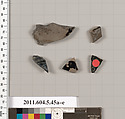 Terracotta fragments of kylikes (drinking cups), Terracotta, Greek, Attic