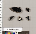 Terracotta fragments of kylikes (drinking cups), Terracotta, Greek, Attic