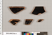 Terracotta rim fragments of kylikes (drinking cups), Terracotta, Greek, Attic