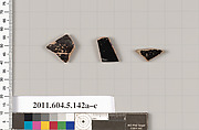 Terracotta fragments of kylikes (drinking cups), Terracotta, Greek, Attic