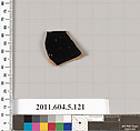 Terracotta rim fragment of a stemless kylix (drinking cup)?, Terracotta, Greek, Attic