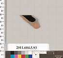 Terracotta rim fragment of a kylix (drinking cup), Terracotta, Greek, Attic