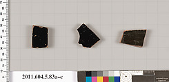 Terracotta fragments of kylikes (drinking cups), Terracotta, Greek, Attic