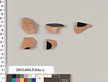 Terracotta fragments of kylikes (drinking cups), Terracotta, Greek, Attic