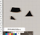 Terracotta fragments of kylikes (drinking cups), Terracotta, Greek, Attic