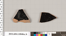 Terracotta fragments of kylikes (drinking cups), Terracotta, Greek, Attic