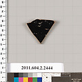 Terracotta fragment of a plate?, Terracotta, Greek, Attic