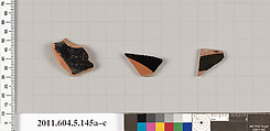 Terracotta fragments of kylikes (drinking cups), Terracotta, Greek, Attic