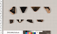Terracotta rim fragments of kylikes (drinking cups), Terracotta, Greek, Attic