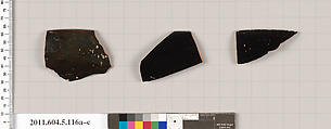 Terracotta rim fragments of stemless kylikes (drinking cups)?, Terracotta, Greek, Attic