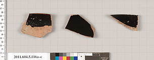 Terracotta rim fragments of stemless kylikes (drinking cups)?, Terracotta, Greek, Attic