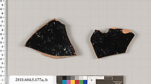Terracotta fragments of kylikes (drinking cups), Terracotta, Greek, Attic