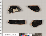 Terracotta rim fragments of kylikes (drinking cups), Terracotta, Greek, Attic